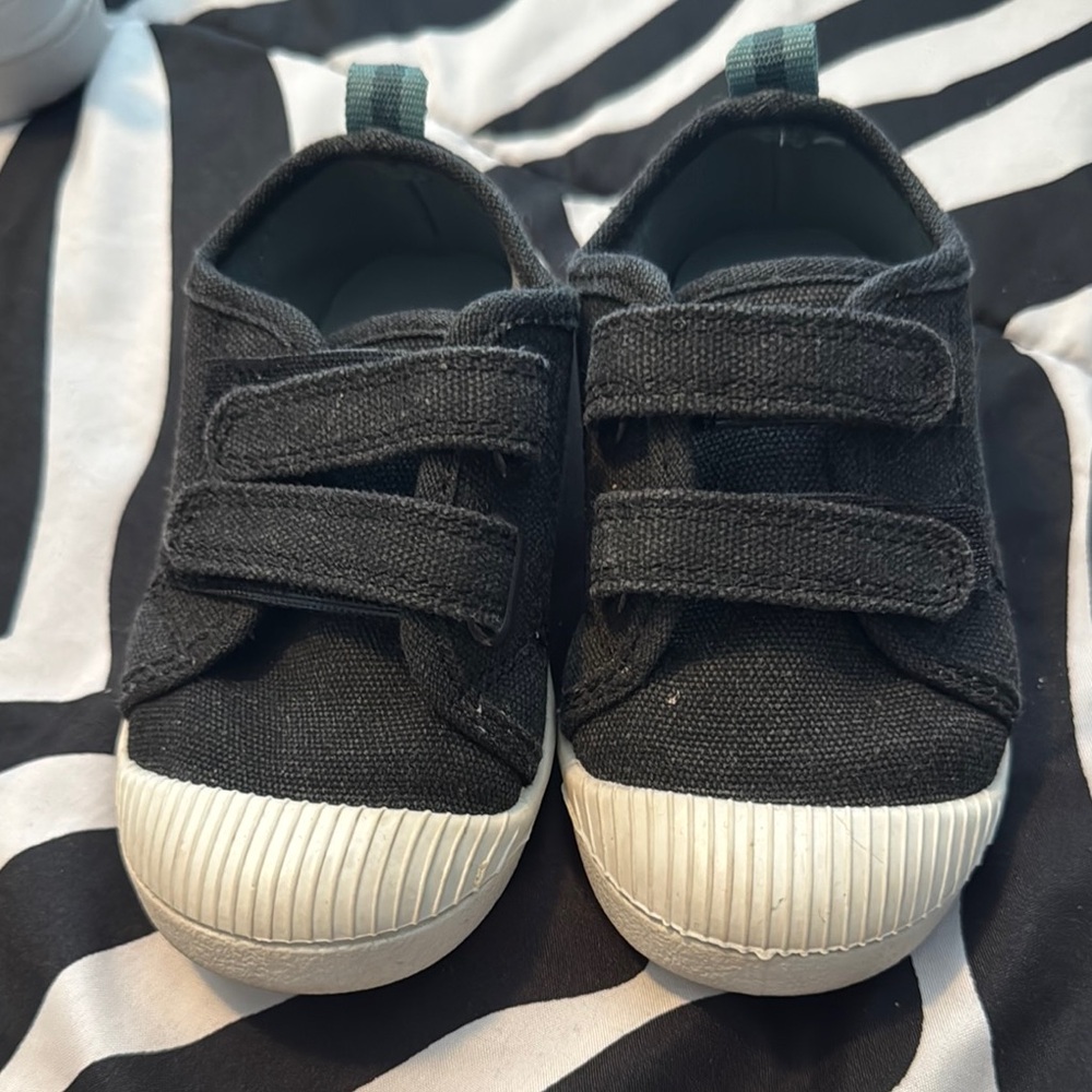 Kids Black Canvas Shoes